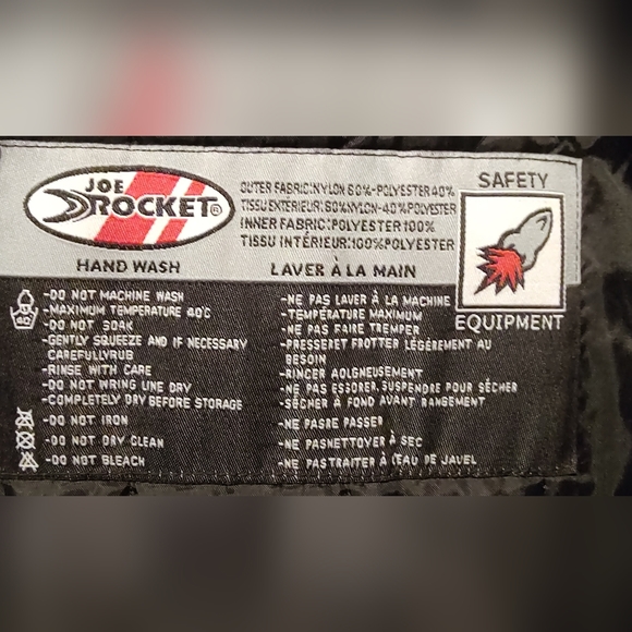 Joe Rocket Ballistic Series Padded Motorcycle Jacket Yellow & Black Mens Size XL - Picture 6 of 9